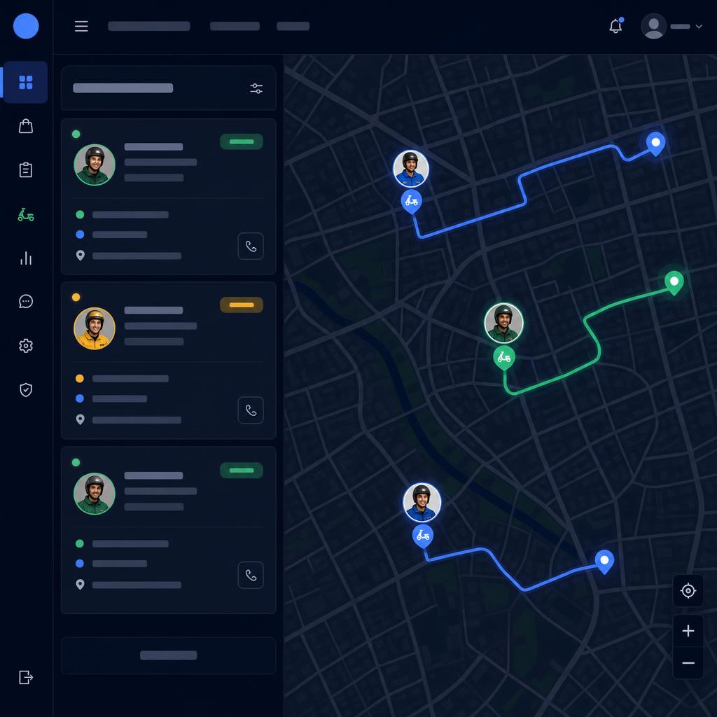 OrderStraight live delivery tracking map